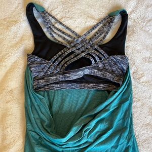 lululemon slouched back bra/tank top